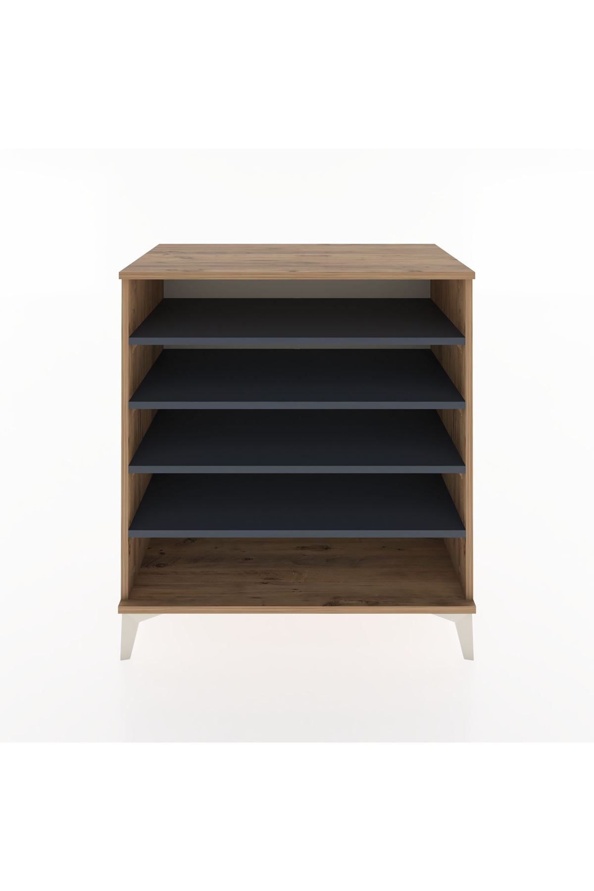 Hyperion Şifonyer 4 Raflı 88x44x96 Çam-Antrasit