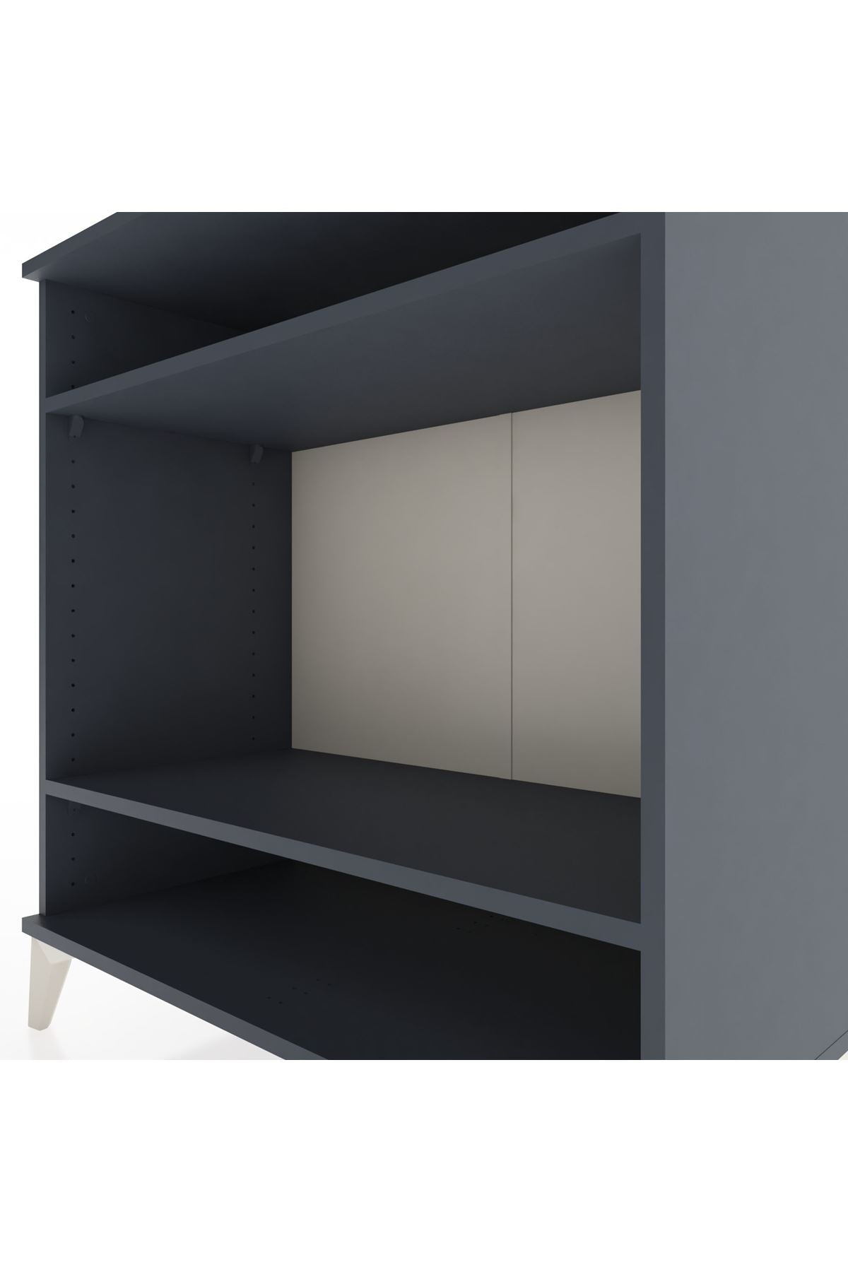 Hyperion Şifonyer 2 Raflı 88x44x96 Antrasit-Antrasit