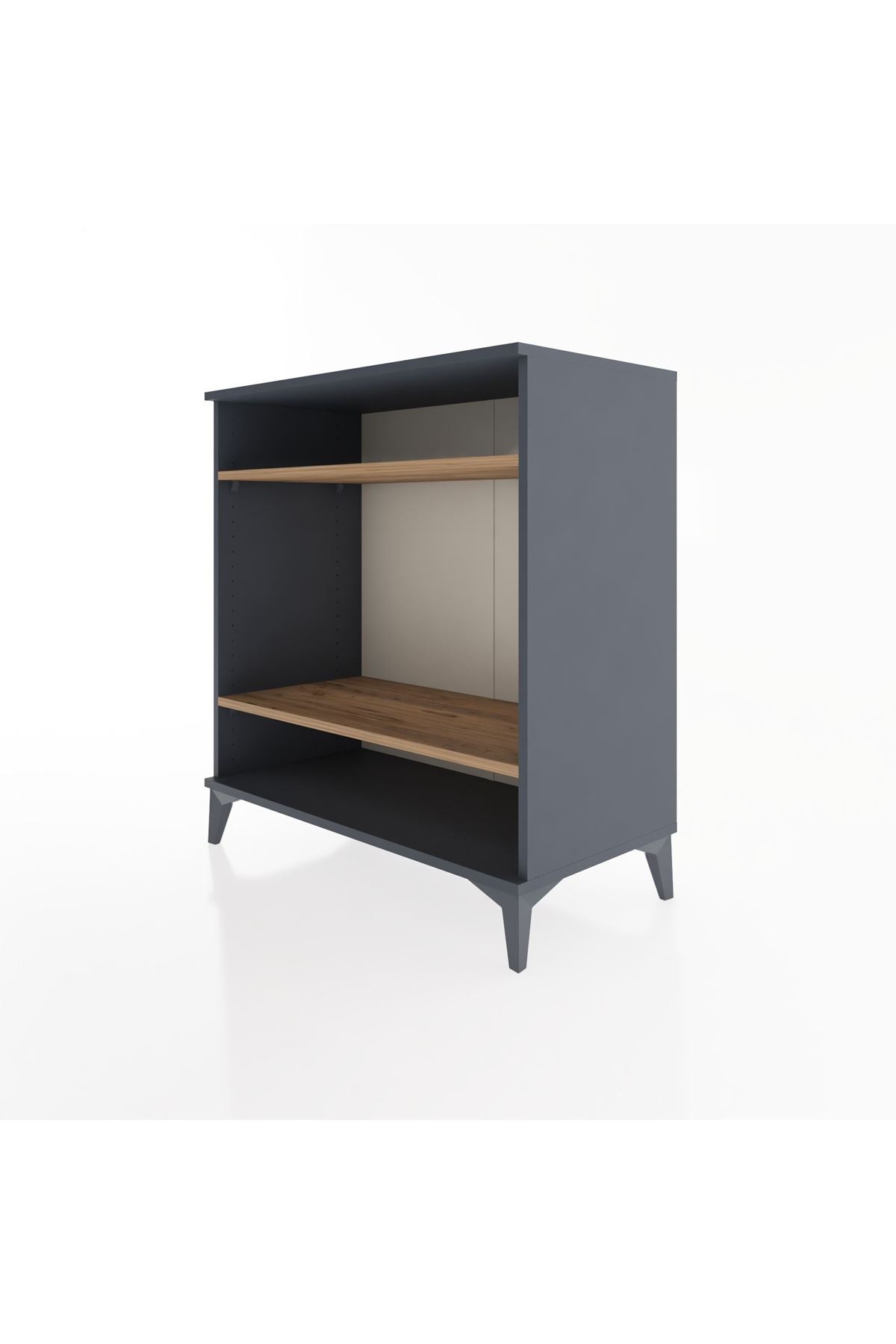 Hyperion Şifonyer 2 Raflı 88x44x96 Antrasit-Çam