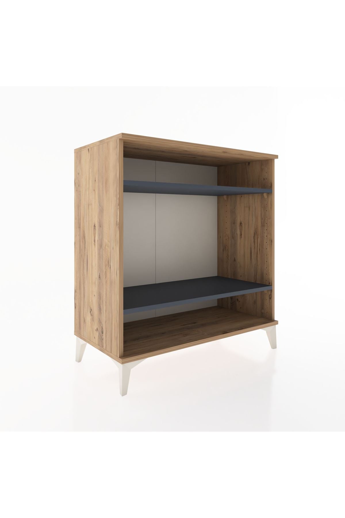 Hyperion Şifonyer 2 Raflı 88x44x96 Çam-Antrasit