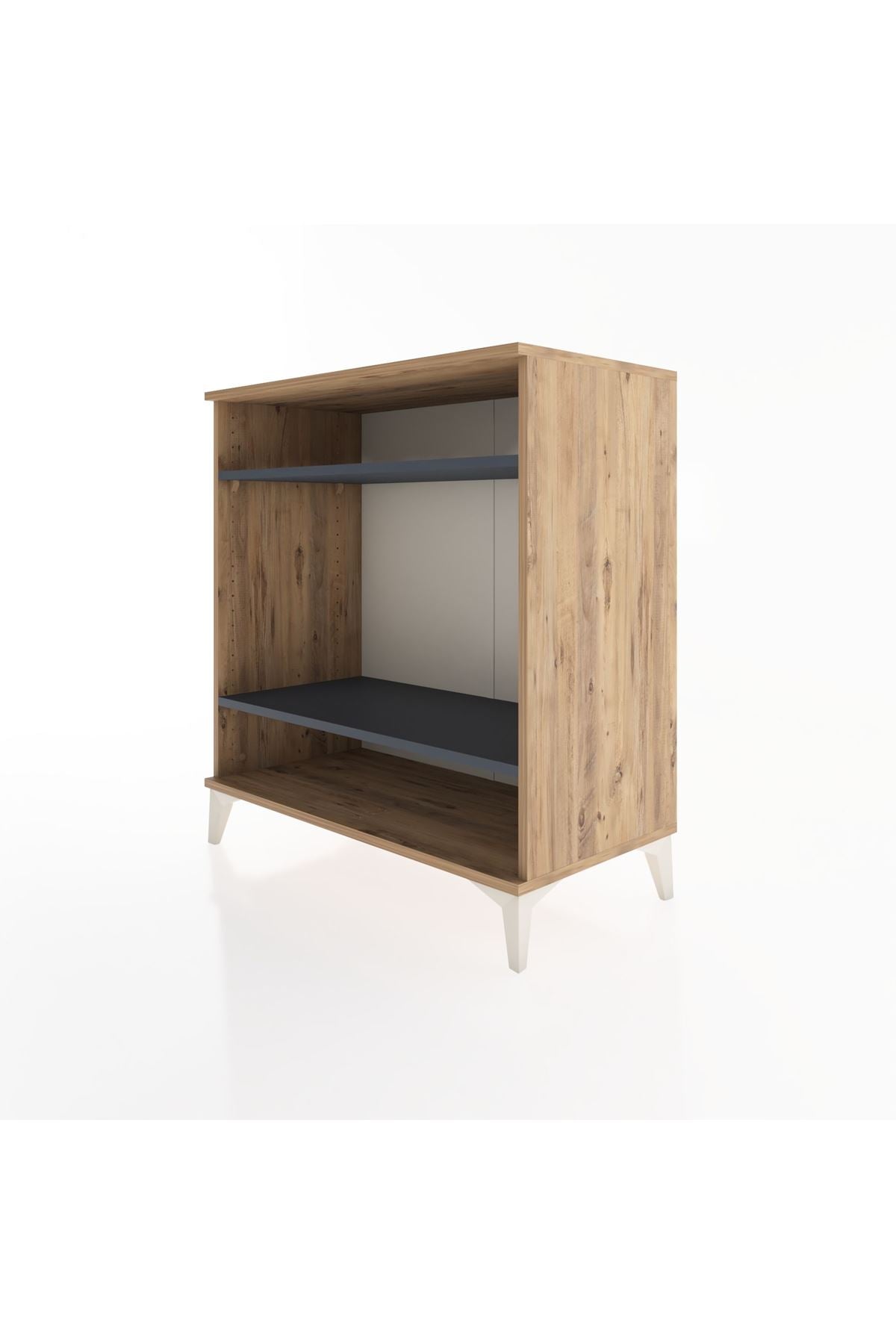 Hyperion Şifonyer 2 Raflı 88x44x96 Çam-Antrasit