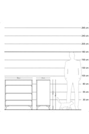Hyperion Şifonyer 3 Raflı 88x44x96 Aytaşı-Çam