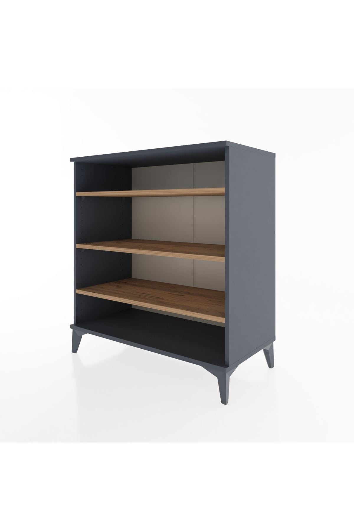 Hyperion Şifonyer 3 Raflı 88x44x96 Antrasit-Çam