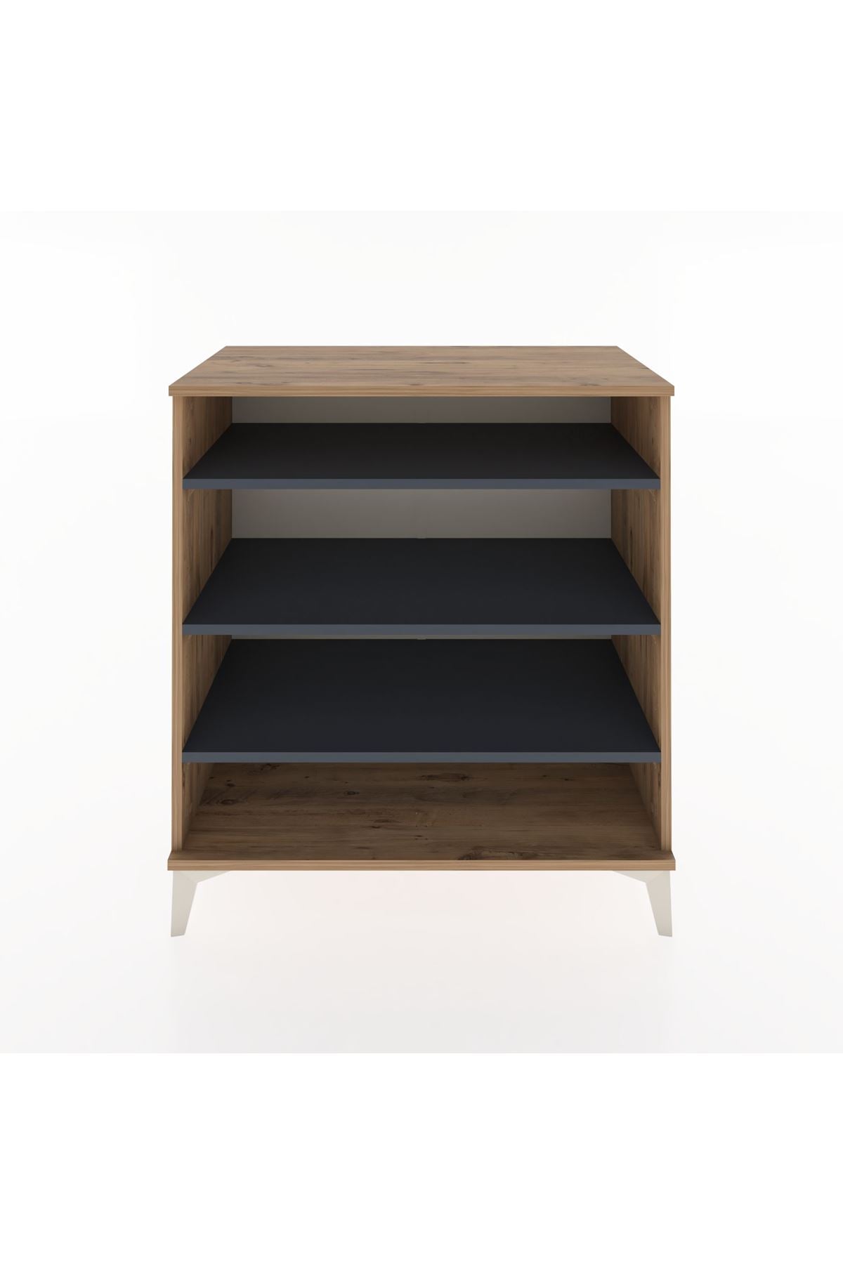 Hyperion Şifonyer 3 Raflı 88x44x96 Çam-Antrasit