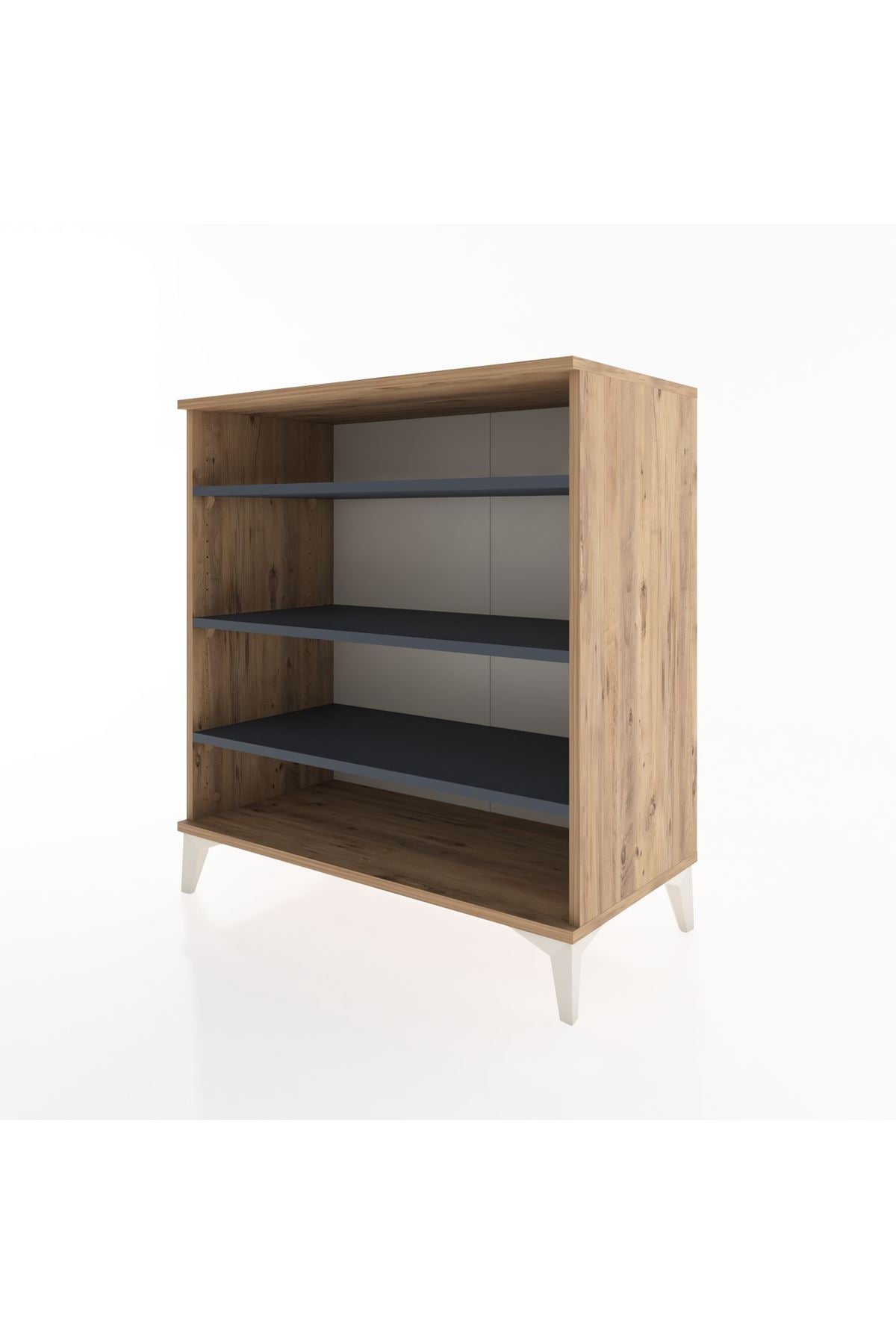 Hyperion Şifonyer 3 Raflı 88x44x96 Çam-Antrasit