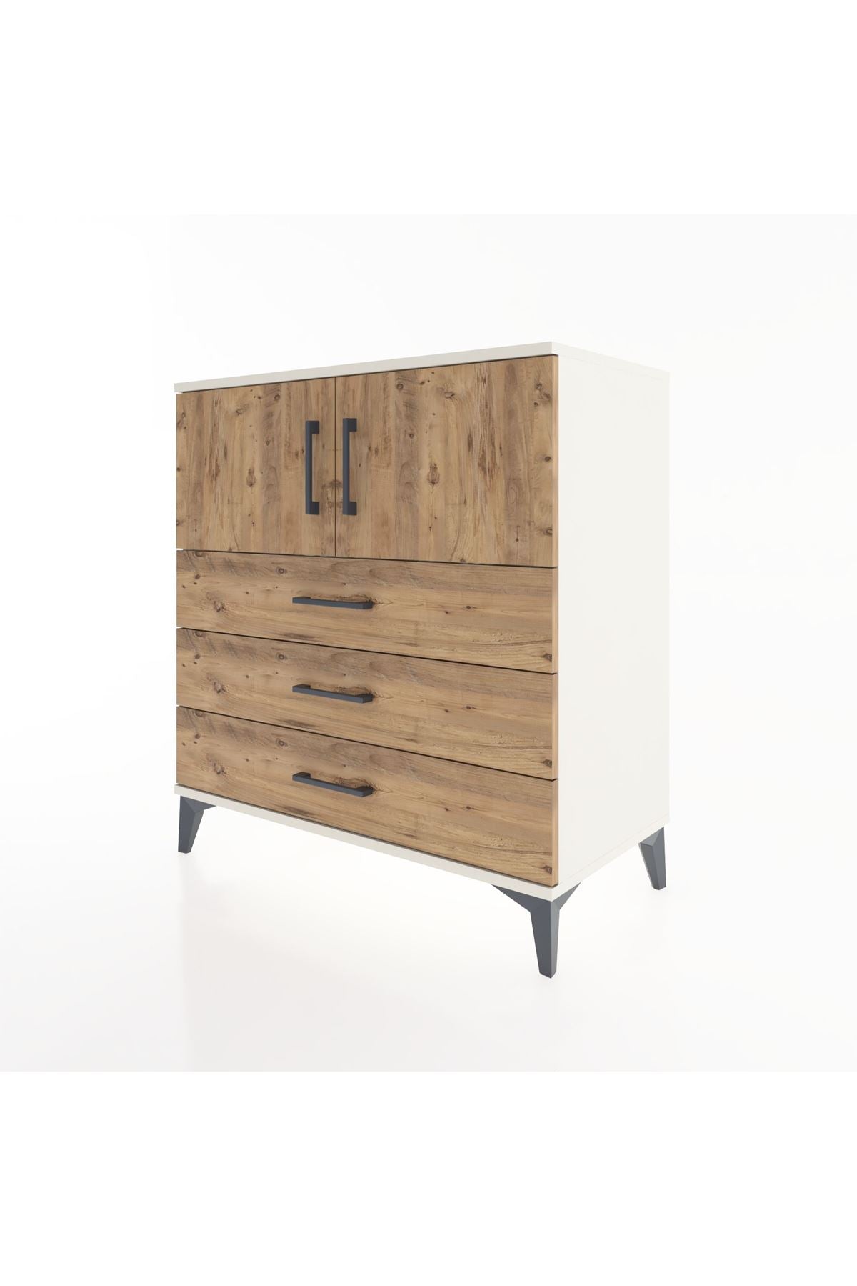 Hyperion Şifonyer 2 Raflı 3 Çekmeceli 2 Kapaklı 88x44x96 Aytaşı-Çam