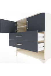 Hyperion Şifonyer 2 Raflı 2 Çekmeceli 2 Kapaklı 88x44x96 Aytaşı-Antrasit