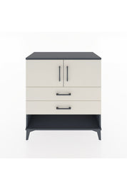 Hyperion Şifonyer 2 Raflı 2 Çekmeceli 2 Kapaklı 88x44x96 Antrasit-Aytaşı