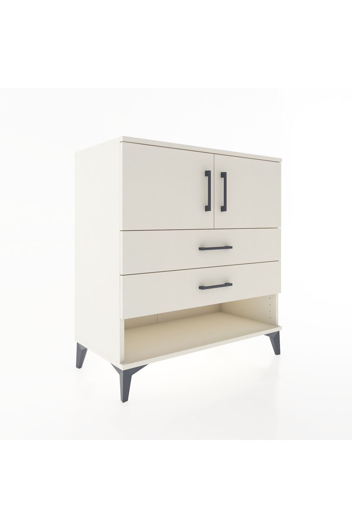 Hyperion Şifonyer Tek Raflı 2 Çekmeceli 2 Kapaklı 88x44x96 Aytaşı-Aytaşı