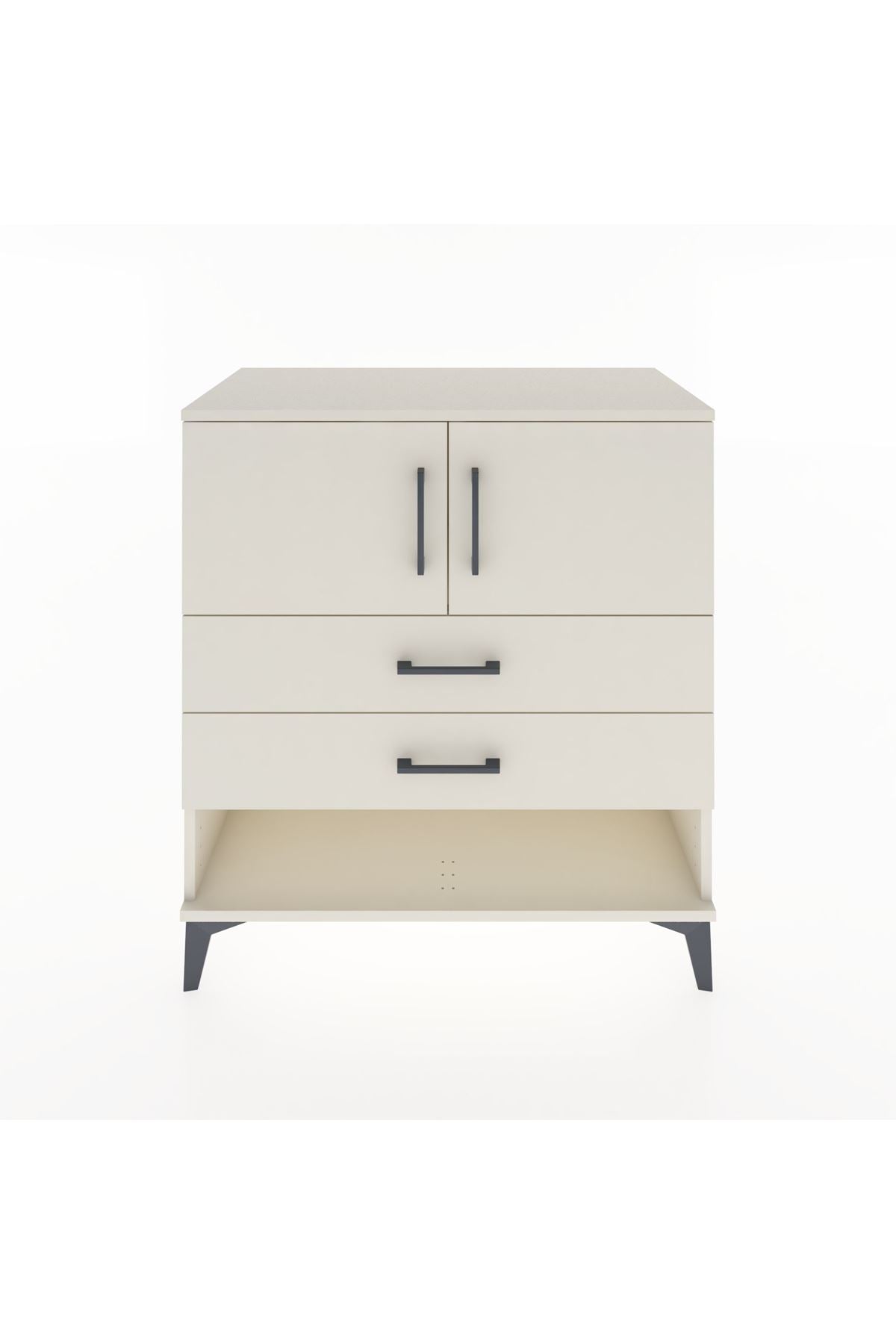 Hyperion Şifonyer Tek Raflı 2 Çekmeceli 2 Kapaklı 88x44x96 Aytaşı-Aytaşı