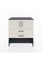 Hyperion Şifonyer Tek Raflı 2 Çekmeceli 2 Kapaklı 88x44x96 Antrasit-Aytaşı