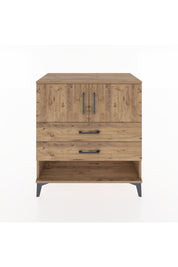 Hyperion Şifonyer Tek Raflı 2 Çekmeceli 2 Kapaklı 88x44x96 Çam-Çam