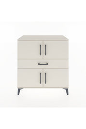 Hyperion Şifonyer 3 Raflı Tek Çekmeceli 4 Kapaklı 88x44x96 Aytaşı-Aytaşı