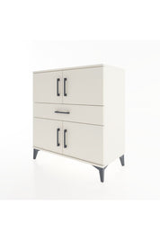 Hyperion Şifonyer 3 Raflı Tek Çekmeceli 4 Kapaklı 88x44x96 Aytaşı-Aytaşı