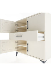 Hyperion Şifonyer 3 Raflı Tek Çekmeceli 4 Kapaklı 88x44x96 Aytaşı-Aytaşı