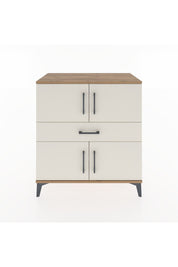 Hyperion Şifonyer 3 Raflı Tek Çekmeceli 4 Kapaklı 88x44x96 Çam-Aytaşı