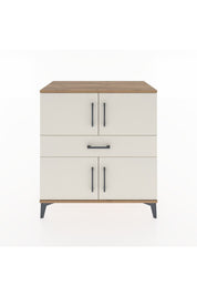 Hyperion Şifonyer Tek Raflı Tek Çekmeceli 4 Kapaklı 88x44x96 Çam-Aytaşı