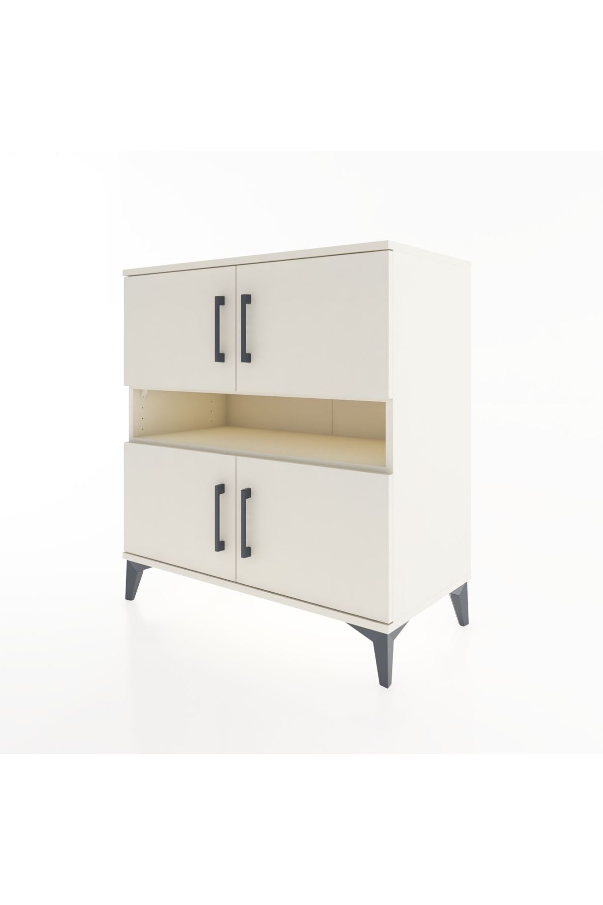 Hyperion Şifonyer 5 Raflı 4 Kapaklı 88x44x96 Aytaşı-Aytaşı