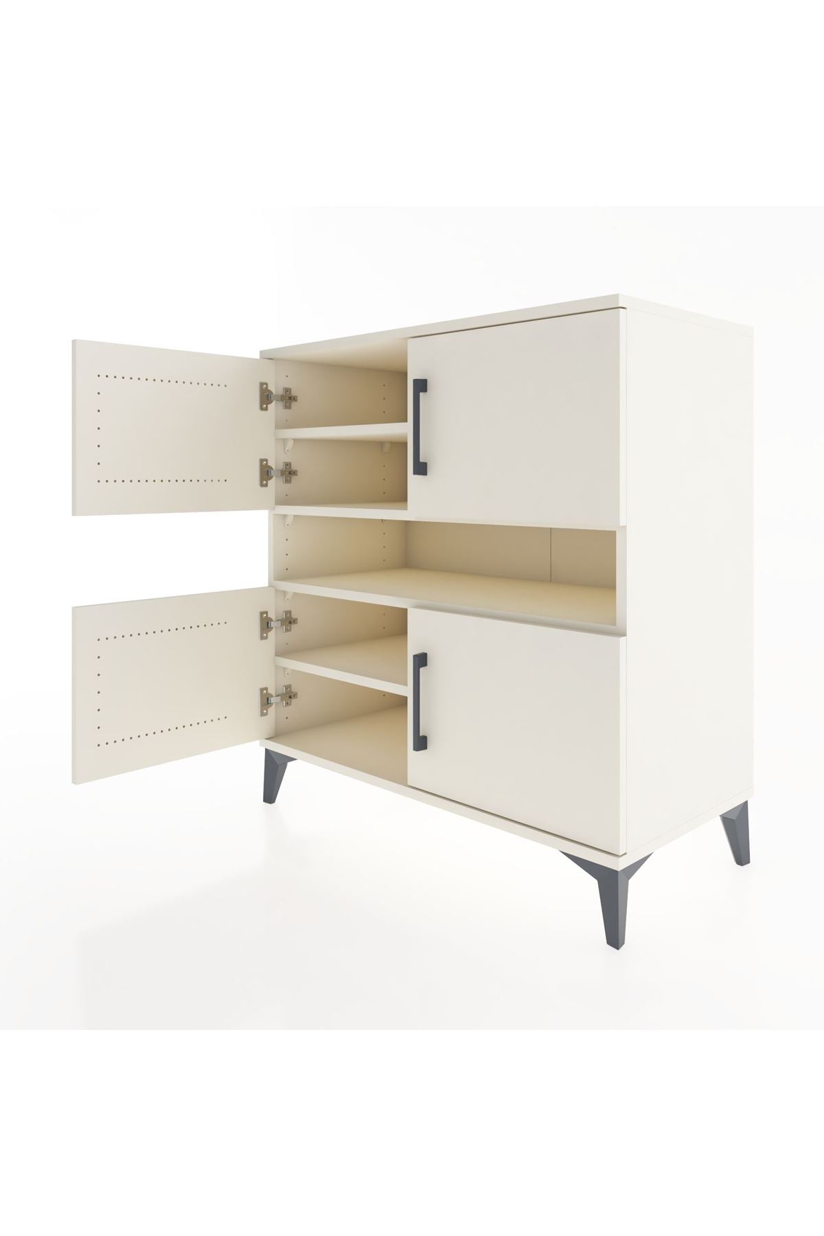 Hyperion Şifonyer 5 Raflı 4 Kapaklı 88x44x96 Aytaşı-Aytaşı