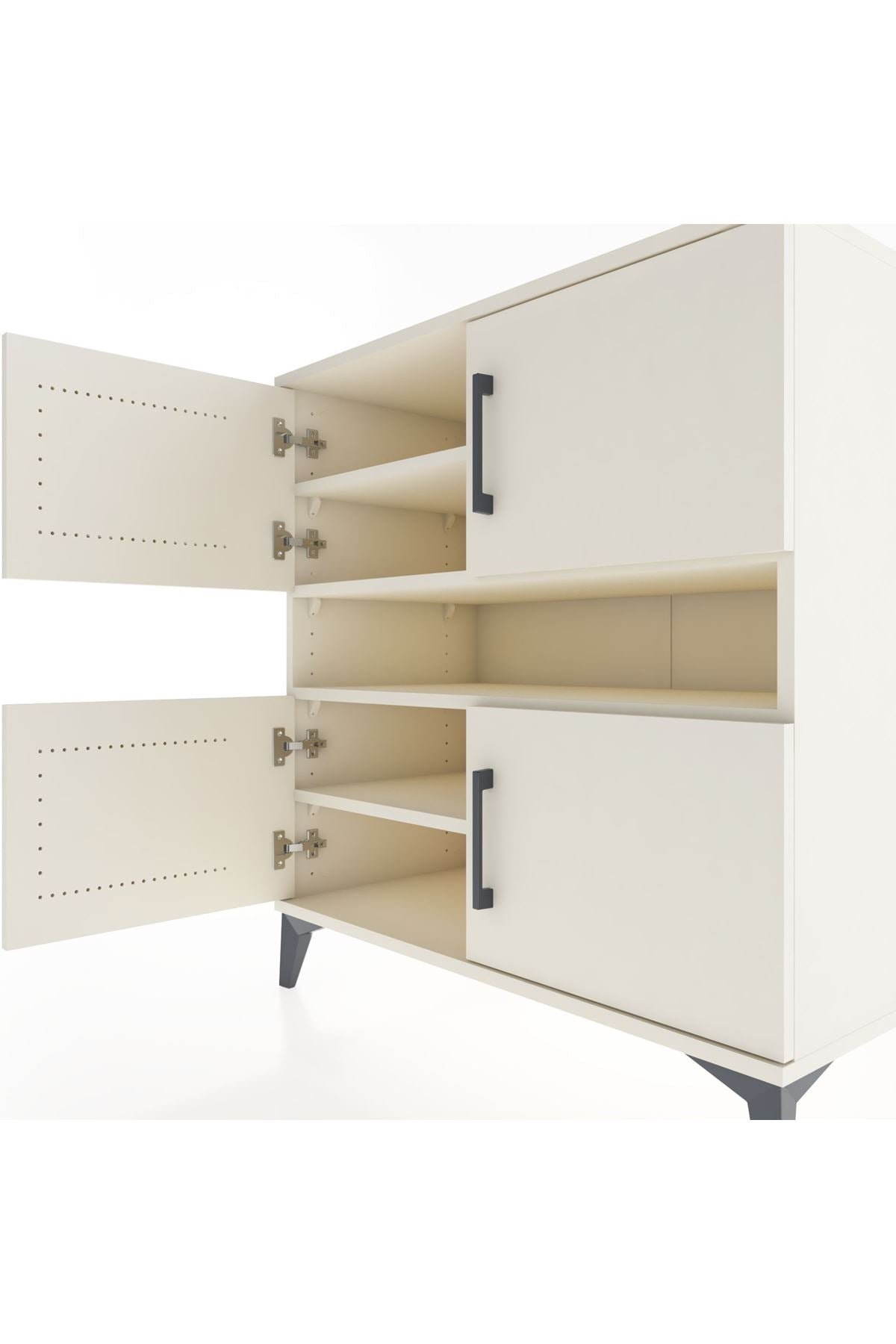 Hyperion Şifonyer 5 Raflı 4 Kapaklı 88x44x96 Aytaşı-Aytaşı