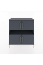 Hyperion Şifonyer 5 Raflı 4 Kapaklı 88x44x96 Antrasit-Antrasit