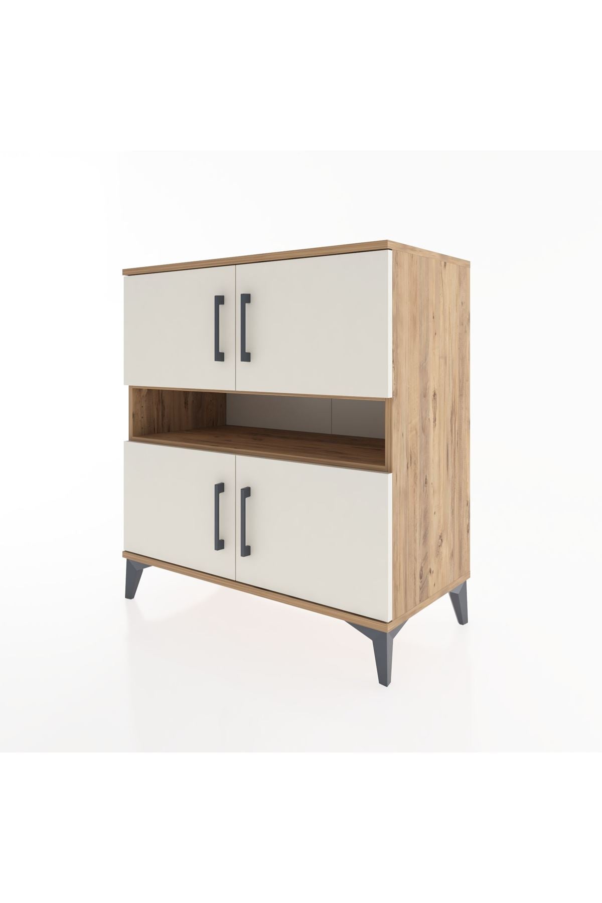 Hyperion Şifonyer 5 Raflı 4 Kapaklı 88x44x96 Çam-Aytaşı