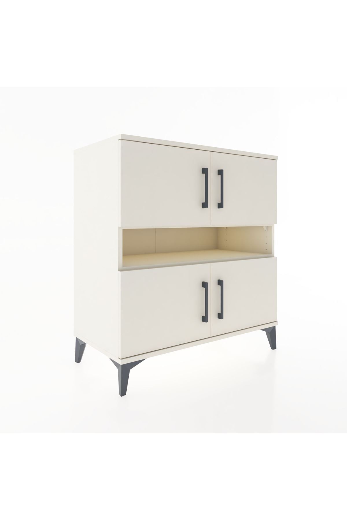 Hyperion Şifonyer 2 Raflı 4 Kapaklı 88x44x96 Aytaşı-Aytaşı