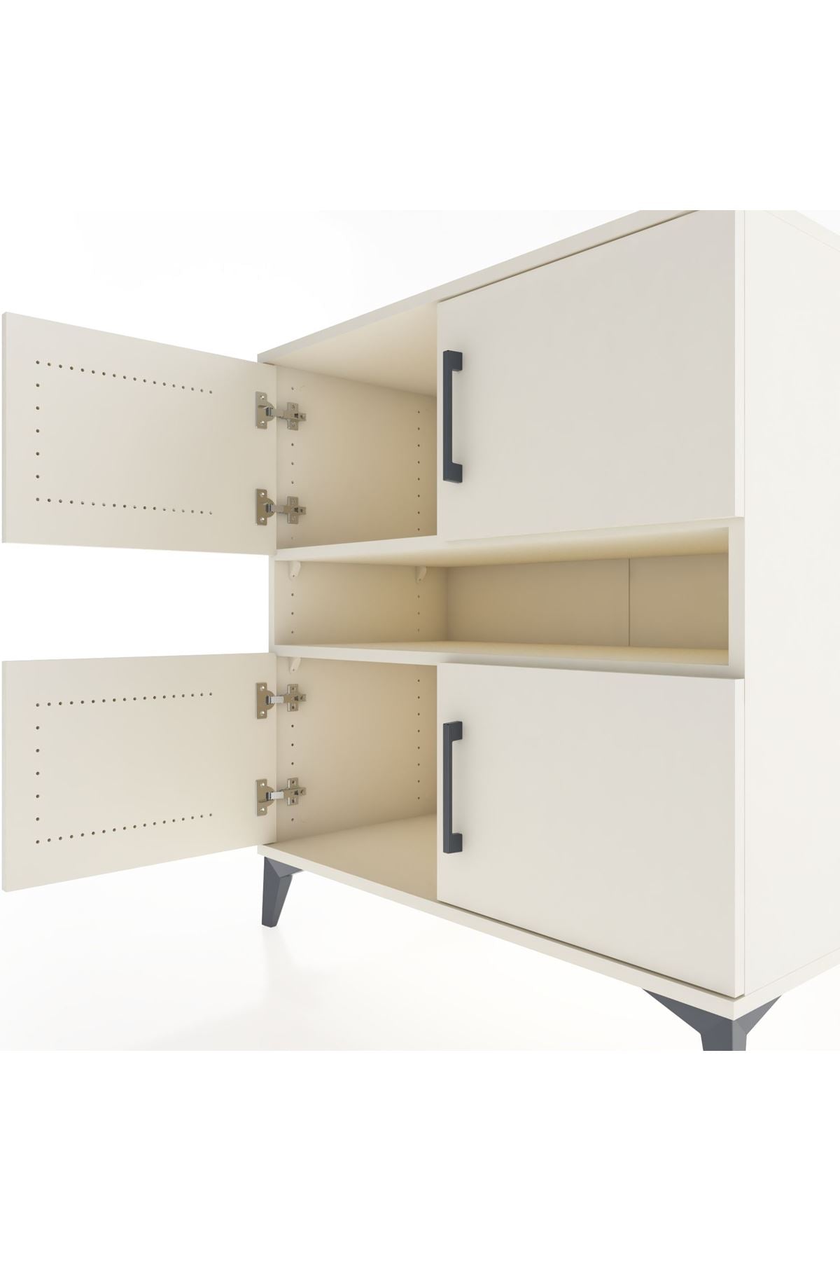 Hyperion Şifonyer 2 Raflı 4 Kapaklı 88x44x96 Aytaşı-Aytaşı