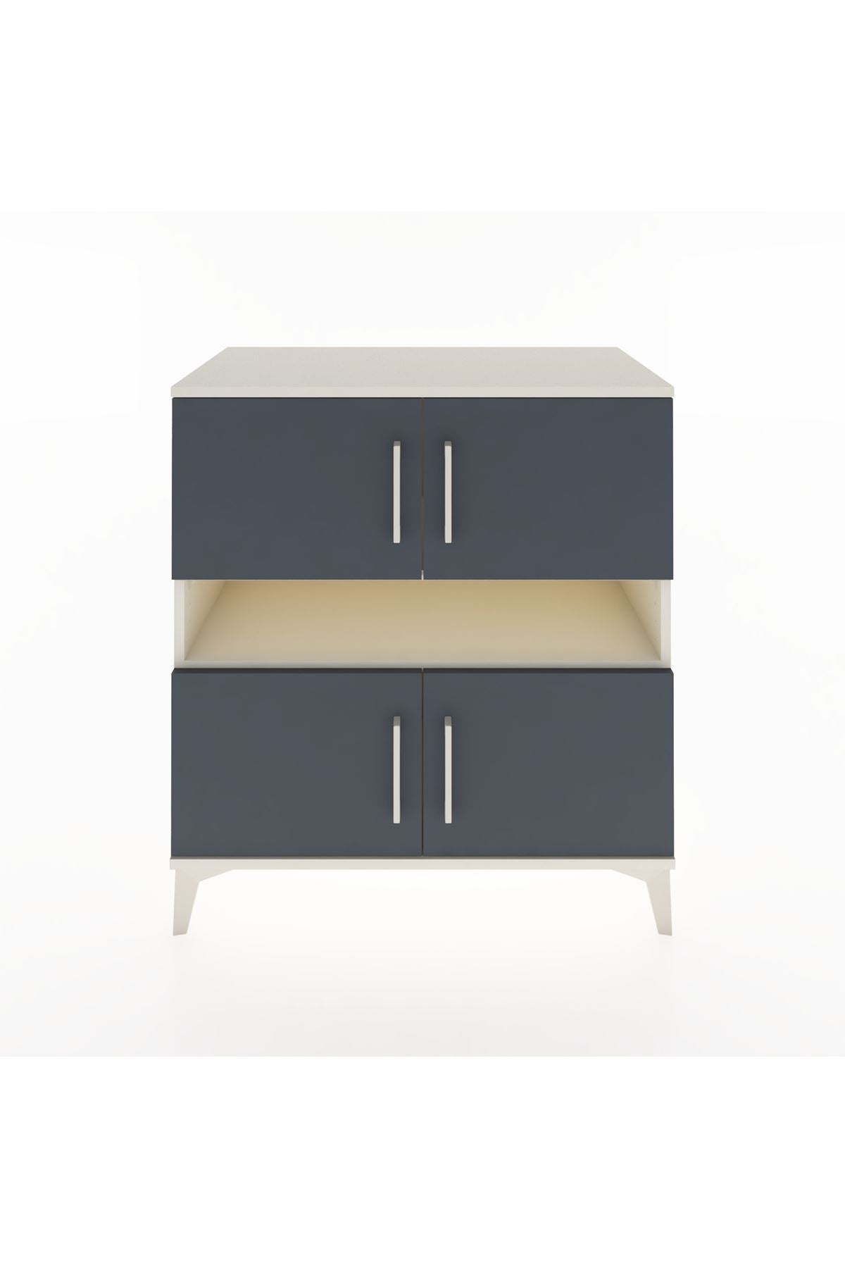 Hyperion Şifonyer 2 Raflı 4 Kapaklı 88x44x96 Aytaşı-Antrasit