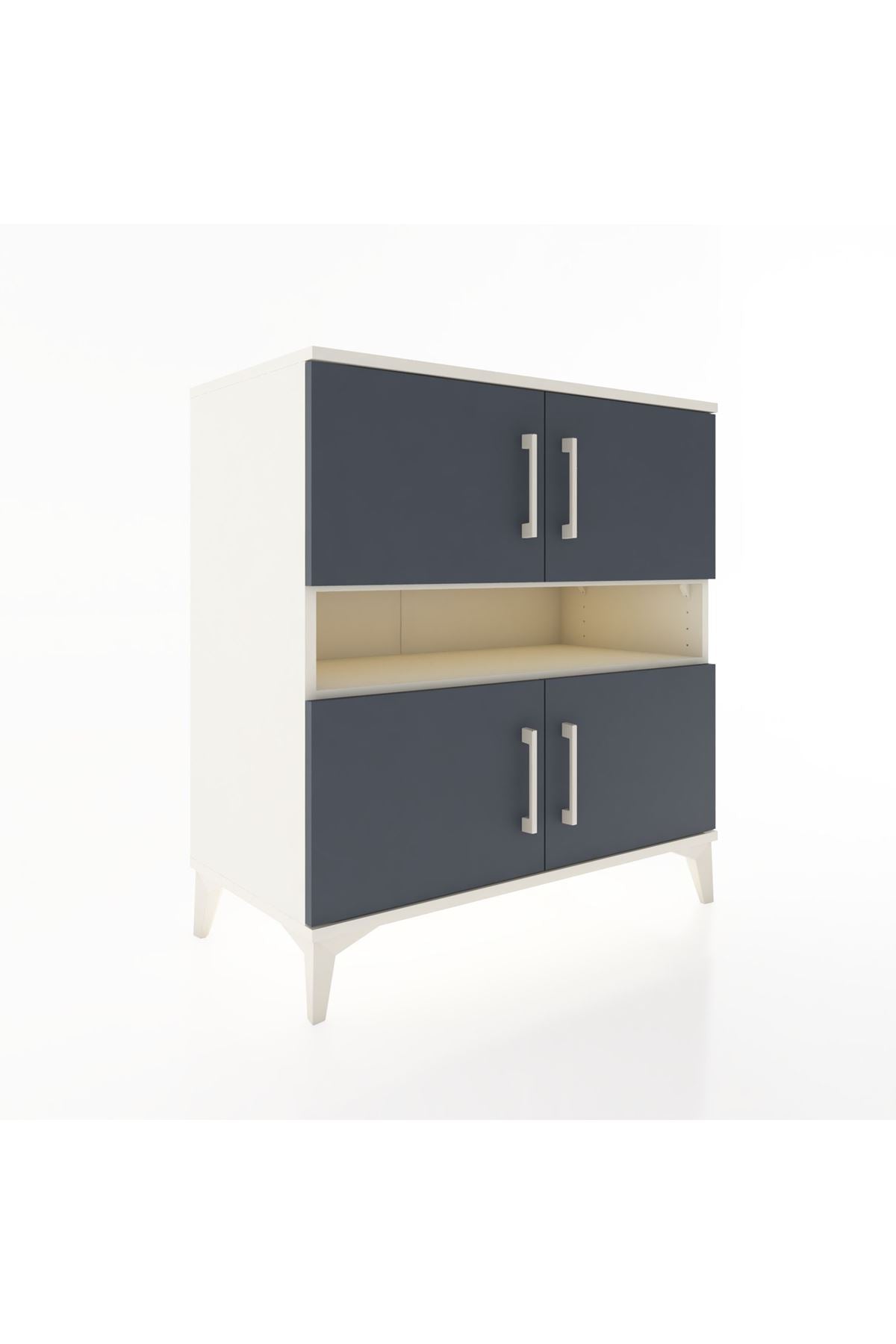 Hyperion Şifonyer 2 Raflı 4 Kapaklı 88x44x96 Aytaşı-Antrasit