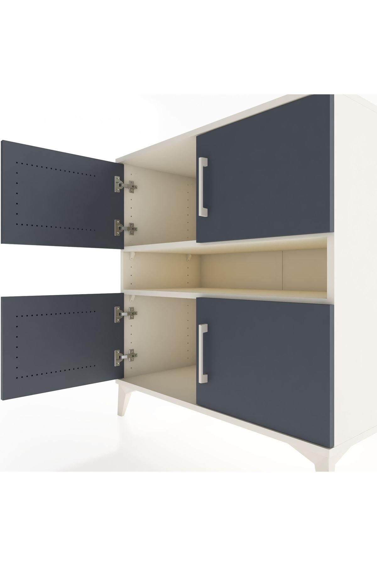 Hyperion Şifonyer 2 Raflı 4 Kapaklı 88x44x96 Aytaşı-Antrasit