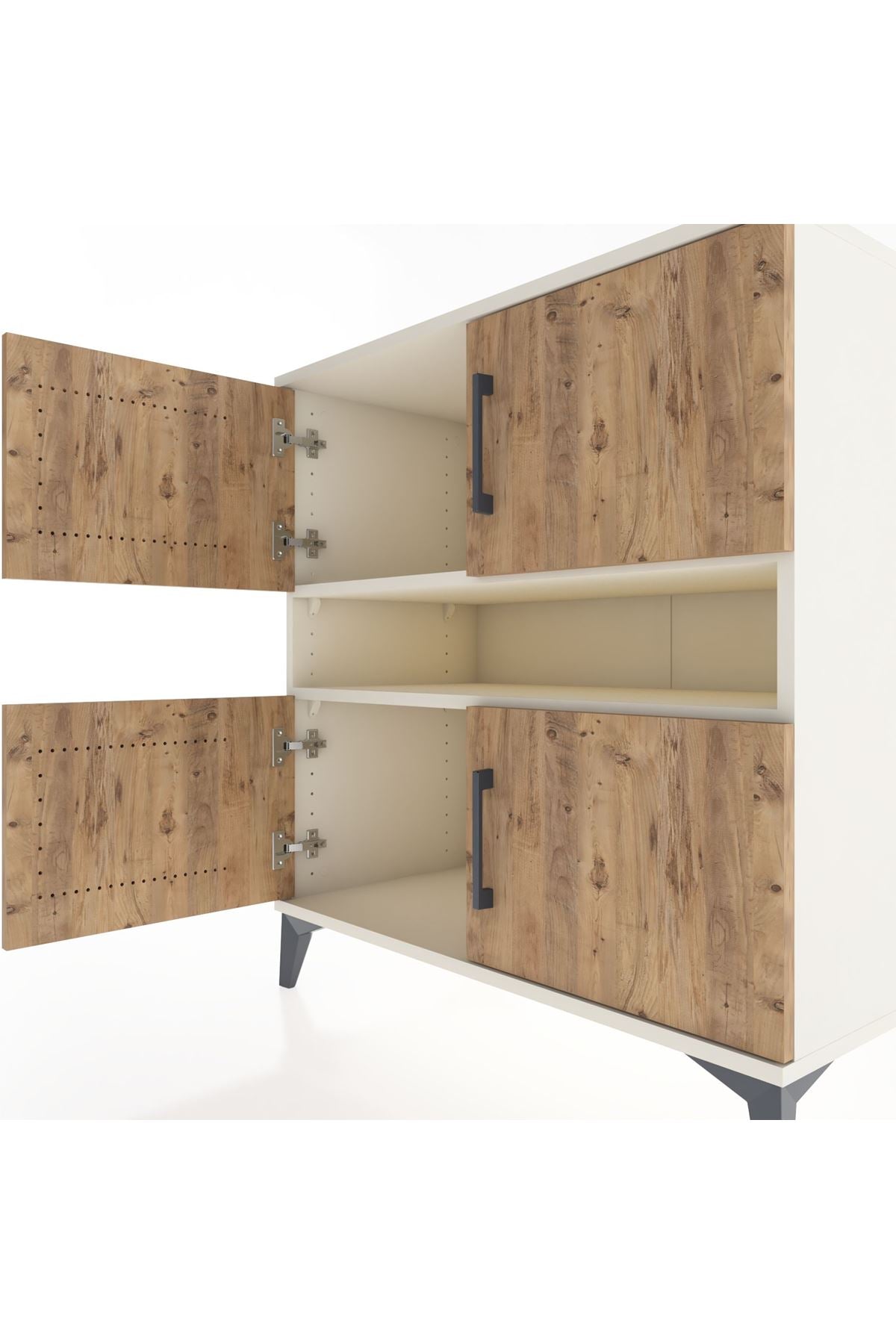 Hyperion Şifonyer 2 Raflı 4 Kapaklı 88x44x96 Aytaşı-Çam