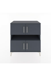 Hyperion Şifonyer 2 Raflı 4 Kapaklı 88x44x96 Antrasit-Antrasit