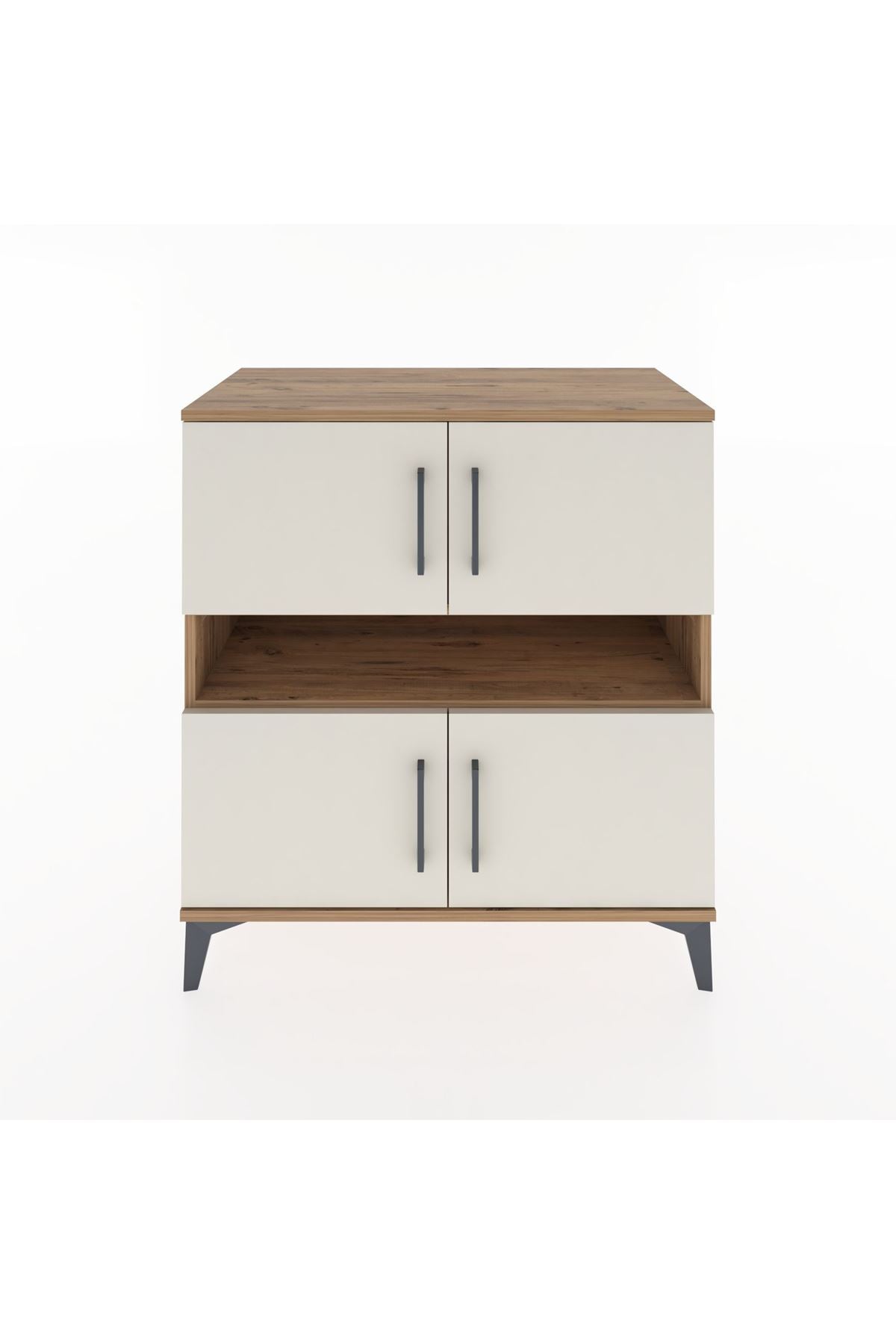 Hyperion Şifonyer 2 Raflı 4 Kapaklı 88x44x96 Çam-Aytaşı