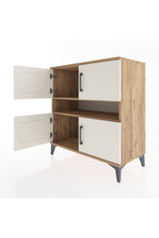 Hyperion Şifonyer 2 Raflı 4 Kapaklı 88x44x96 Çam-Aytaşı