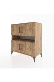 Hyperion Şifonyer 2 Raflı 4 Kapaklı 88x44x96 Çam-Çam