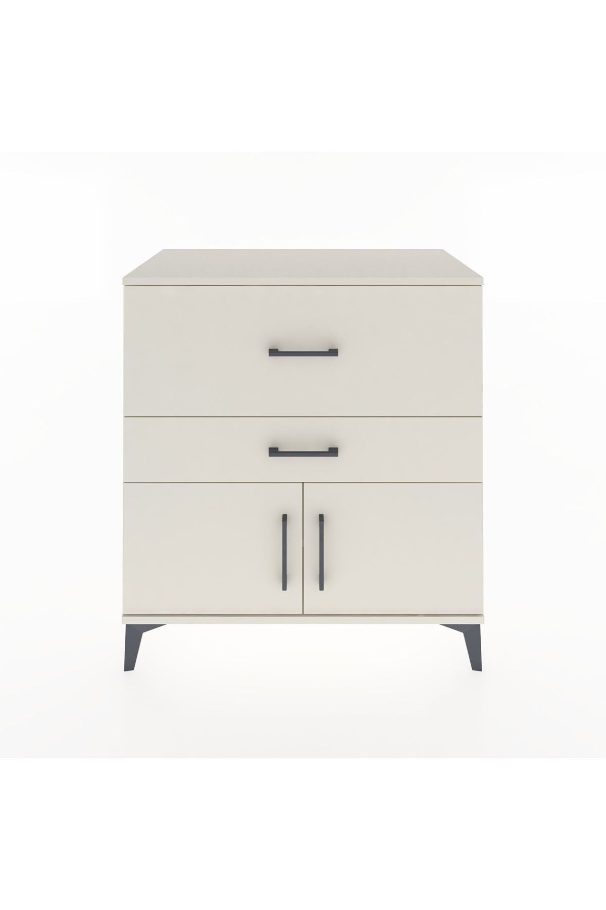 Hyperion Şifonyer Tek Raflı 2 Çekmeceli 2 Kapaklı 88x44x96 Aytaşı-Aytaşı