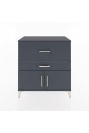 Hyperion Şifonyer Tek Raflı 2 Çekmeceli 2 Kapaklı 88x44x96 Antrasit-Antrasit