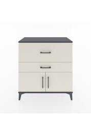 Hyperion Şifonyer 2 Çekmeceli 2 Kapaklı 88x44x96 Antrasit-Aytaşı