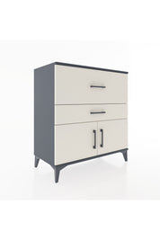 Hyperion Şifonyer 2 Çekmeceli 2 Kapaklı 88x44x96 Antrasit-Aytaşı