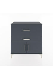 Hyperion Şifonyer 2 Çekmeceli 2 Kapaklı 88x44x96 Antrasit-Antrasit
