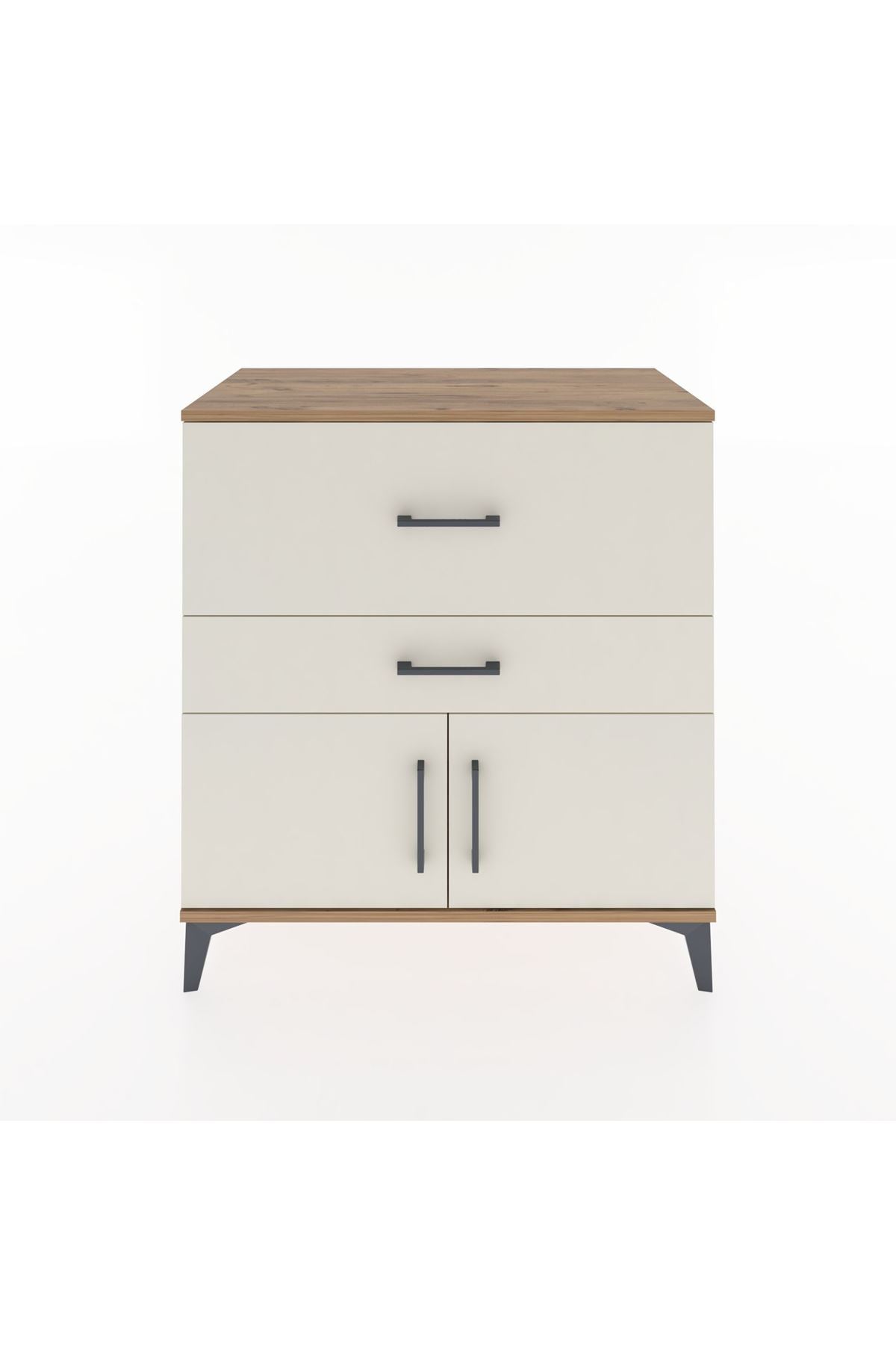 Hyperion Şifonyer 2 Çekmeceli 2 Kapaklı 88x44x96 Çam-Aytaşı