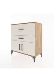 Hyperion Şifonyer 2 Çekmeceli 2 Kapaklı 88x44x96 Çam-Aytaşı