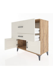 Hyperion Şifonyer 2 Çekmeceli 2 Kapaklı 88x44x96 Çam-Aytaşı