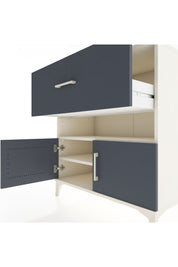 Hyperion Şifonyer 2 Raflı Tek Çekmeceli 2 Kapaklı 88x44x96 Aytaşı-Antrasit