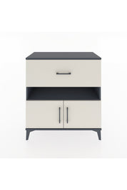 Hyperion Şifonyer 2 Raflı Tek Çekmeceli 2 Kapaklı 88x44x96 Antrasit-Aytaşı