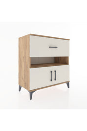 Hyperion Şifonyer 2 Raflı Tek Çekmeceli 2 Kapaklı 88x44x96 Çam-Aytaşı