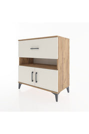 Hyperion Şifonyer 2 Raflı Tek Çekmeceli 2 Kapaklı 88x44x96 Çam-Aytaşı