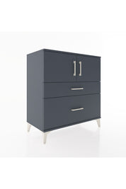 Hyperion Şifonyer 2 Raflı 2 Çekmeceli 2 Kapaklı 88x44x96 Antrasit-Antrasit