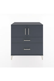 Hyperion Şifonyer Tek Raflı 2 Çekmeceli 2 Kapaklı 88x44x96 Antrasit-Antrasit